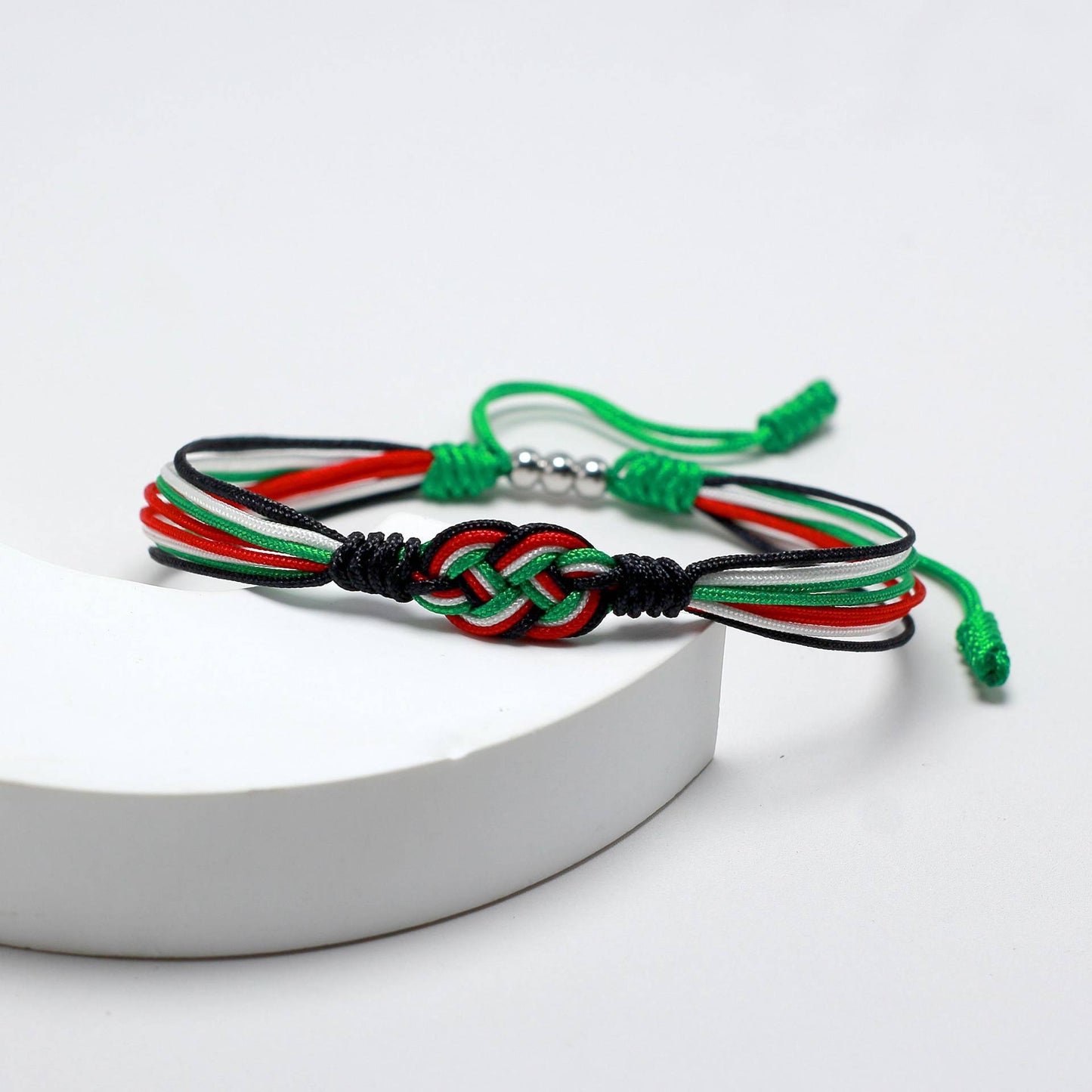 Unity Knot Bracelet – Palestine Colors | Free The Wrist