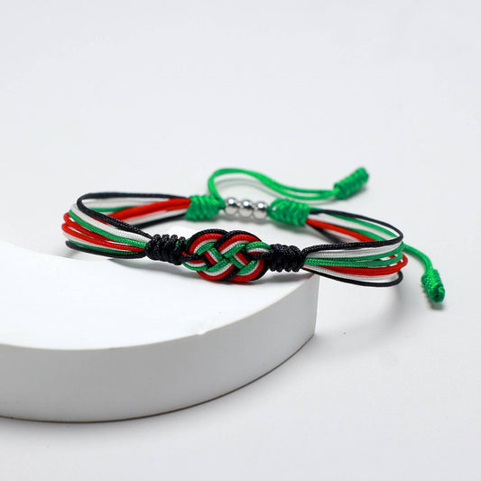 Unity Knot Bracelet – Palestine Colors | Free The Wrist